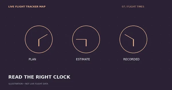 Scheduled, Estimated and Actual Flight Times: Read the Right Clock — flight tracking guide