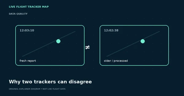 Why Two Flight Trackers Can Show Different Positions — flight tracking guide